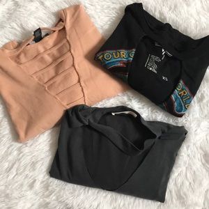 V NECK CUT OUT T SHIRT BUNDLE 💗💗💗